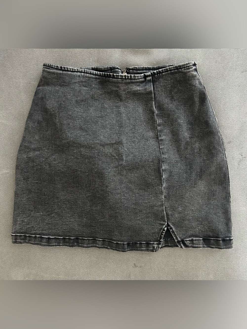 Wild Fable Black Washed Denim Mini Skirt